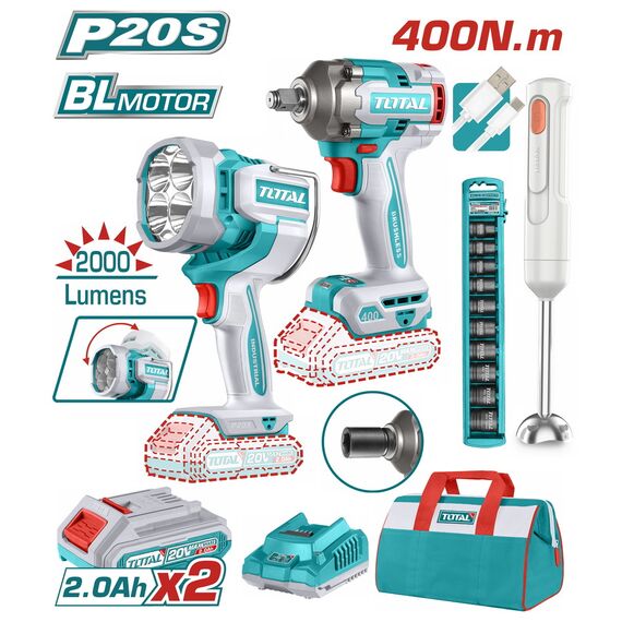 set-mpoylonokleido-and-proboleas-mpatarias-20v-and-mplenter-kheiros-me-2-mpataries-2-0ah-and-fortisti-total-tosli240961e