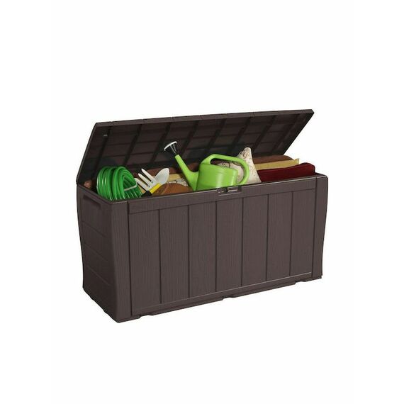 Μπαούλο αποθήκευσης κήπου πλαστικό καφέ Sherwood 270LT Keter 117x45x58cm