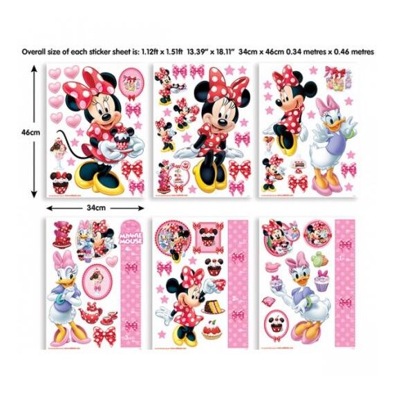 Αυτοκόλλητα Minnie mouse Room Decor Kit Club