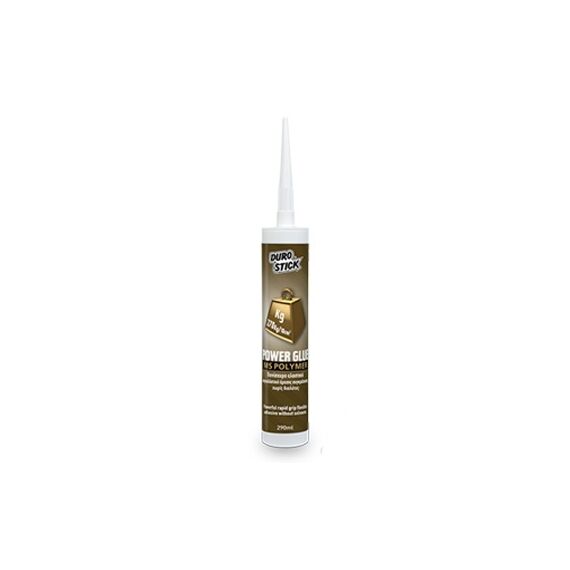 MS-POLYMER POWER GLUE Πανίσχυρο ελαστικό συγκολλητικό άμεσης συγκράτησης χωρίς διαλύτες Durostick