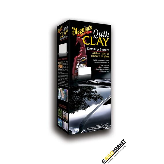 Quik Clay Starter Kit αυτοκινήτου απομάκρυνσης ρύπων με πηλό Meguiar's