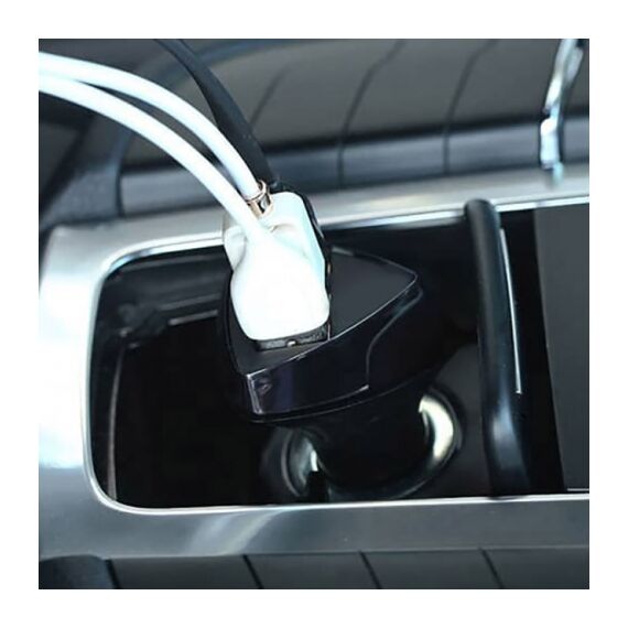 Φορτιστής Αναπτήρα Αυτοκινήτου CC-307 4.2A Με 3 USB Μαύρος 1Τμχ