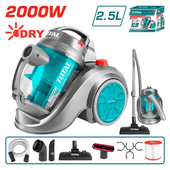 Ηλεκτρική σκούπα κυκλωνική TVC20258 Total 2000WATT