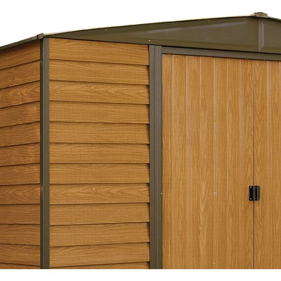 WOODRIDGE 10x6 Μεταλλική Αποθήκη Κήπου Arrow Wood WR106EU
