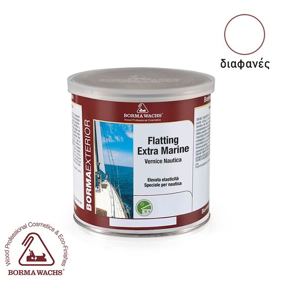 Βερνίκι θαλάσσης για καταστρώματα σκαφών & ξύλινα πατώματα διαφανές γυαλιστερό Flatting Extra Marine Borma Wachs 750ml