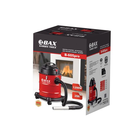 B-605pro Σκούπα στάχτης - φυσητήρας 1.200W BAX TOOLS
