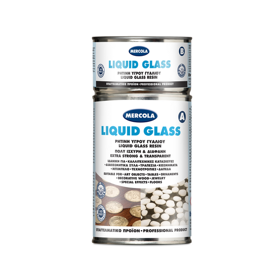 Liquid Glass Υγρό γυαλί δύο συστατικών (Α+Β) Mercola 320gr