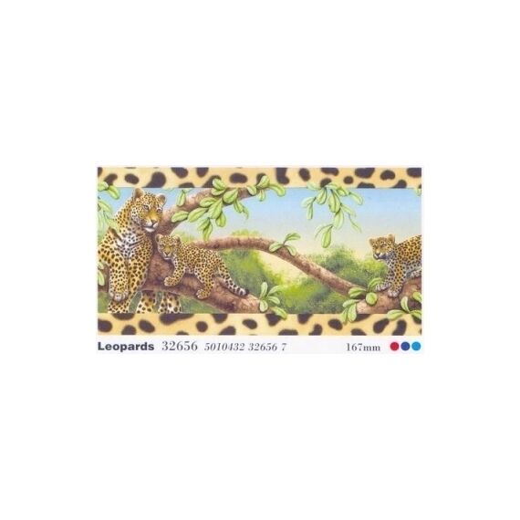 Αυτοκόλλητη μπορντούρα  animals of theleopards 32656