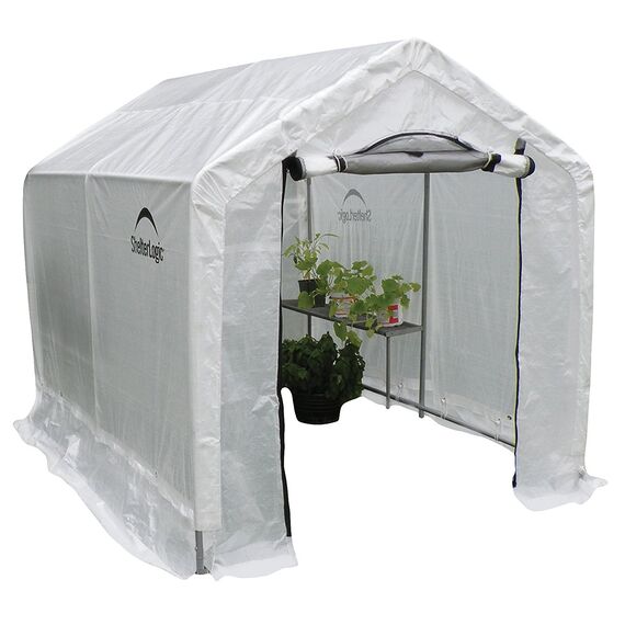 Peak Backyard Θερμοκήπιο κήπου με ράφια Shelter Logic 1.8 x 2.4 x 2 m