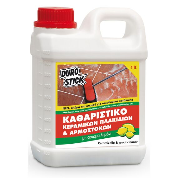 Όξινο καθαριστικό πλακιδίων και αρμόστοκων Durostick 1Lt