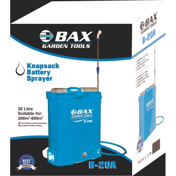 Ψεκαστήρας πλάτης μπαταρίας 20L B-20A BAX