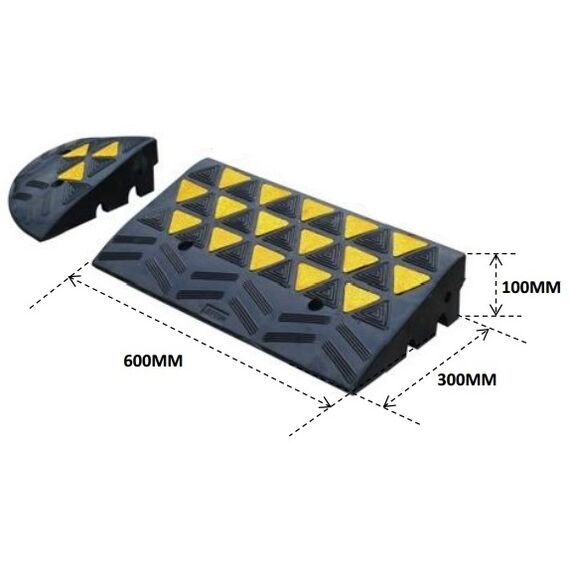 Ράμπα πεζοδρομίου ελαστική 10cm Doorado PARK-DH-UP-1M