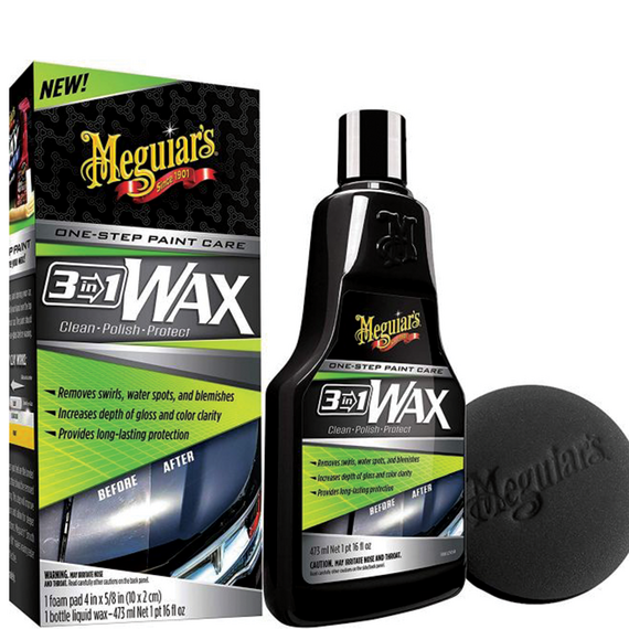 Κερί αυτοκινήτου 3-in-1 Wax G191016 Meguiar's 473ml