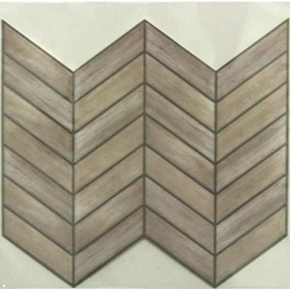 Αυτοκόλλητα πλακάκια τοίχου chevron distressed wood εσωτερικού χώρου