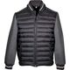 Μπουφάν nylon με fleece, Μαύρο-Γκρι Fageo 515